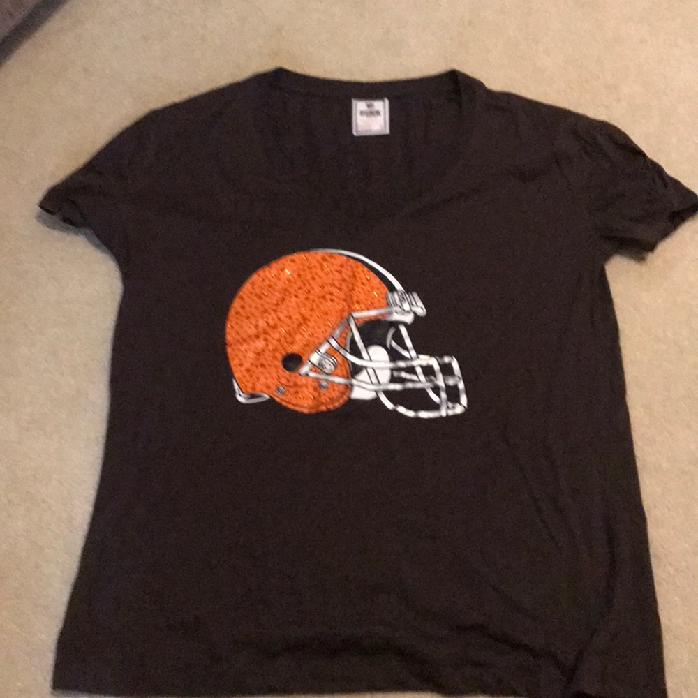 Cleveland Browns Pink Vneck